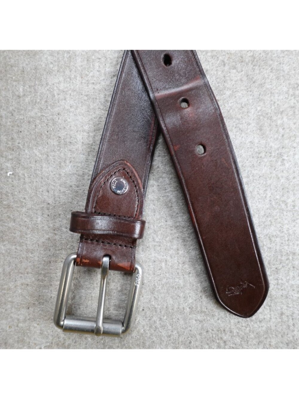 Polo Ralph Lauren Mens Belt 40 Brown Solid